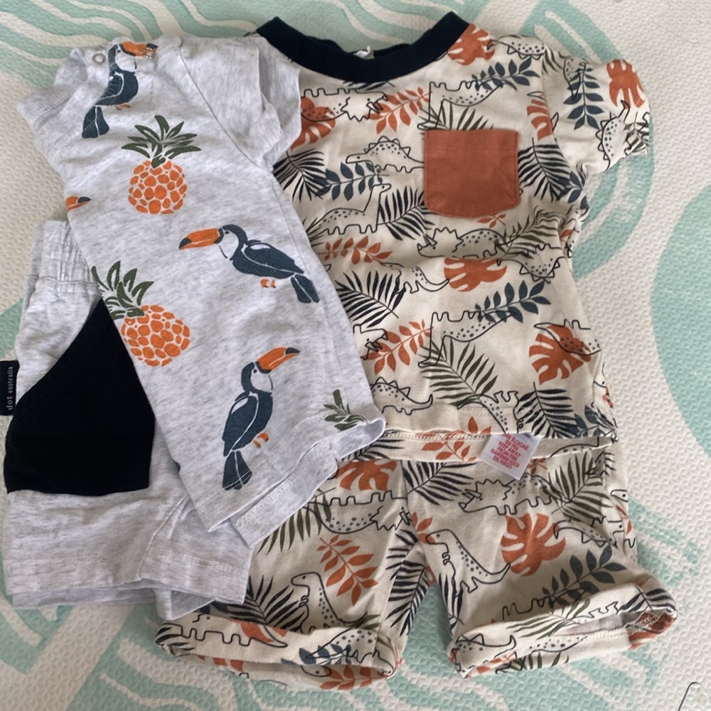 Boys summer short sets (9 month and 6-9 mos)